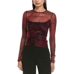 Amanda Uprichard Womens Safira Top, Red